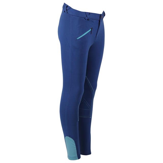 Reithose Junior Q-Essentials Mittelblau