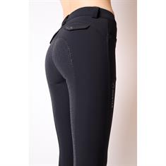 Reithose Kyla Soft-Tech Crystal Vollbesatz Silikon Montar Schwarz