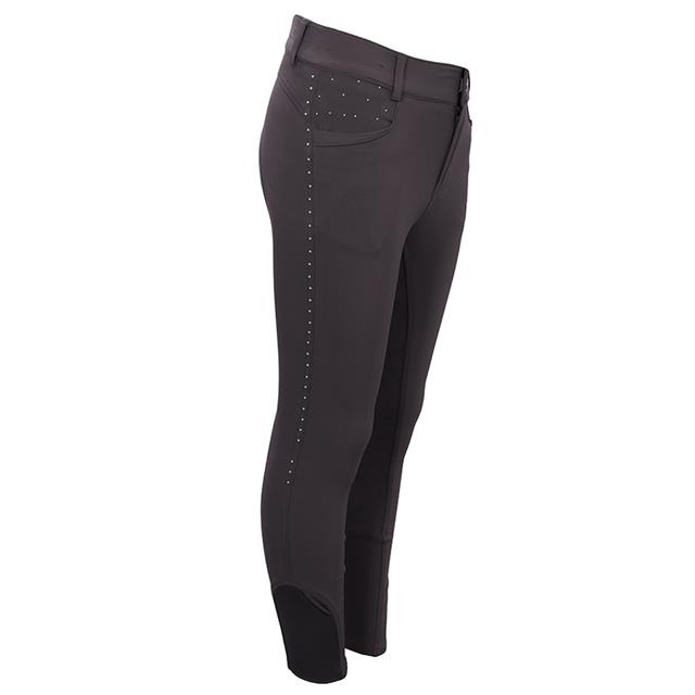 Reithose La Valencio LVVanity Kids Vollbesatz Silikon Dunkelgrau