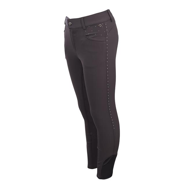 Reithose La Valencio LVVanity Kids Vollbesatz Silikon Dunkelgrau