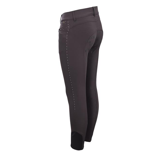 Reithose La Valencio LVVanity Kids Vollbesatz Silikon Dunkelgrau
