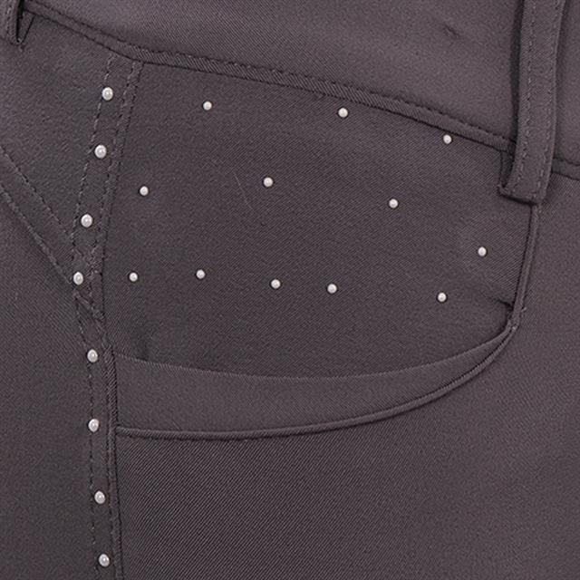 Reithose La Valencio LVVanity Kids Vollbesatz Silikon Dunkelgrau