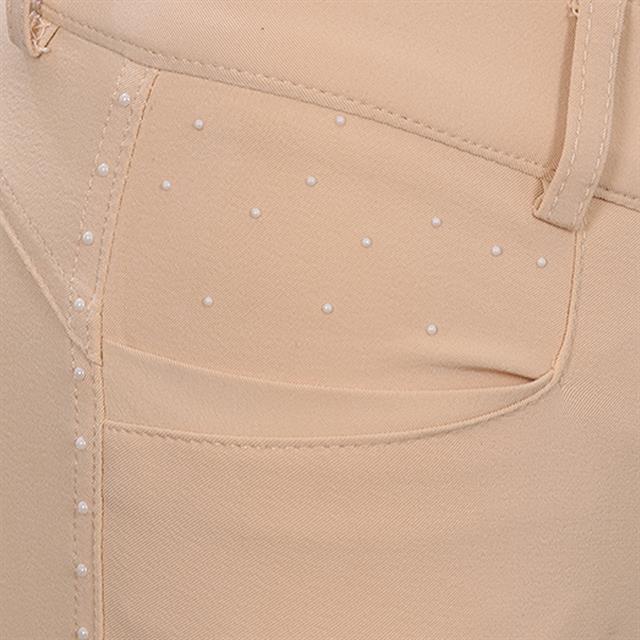 Reithose La Valencio LVVanity Kids Vollbesatz Silikon Hellgelb