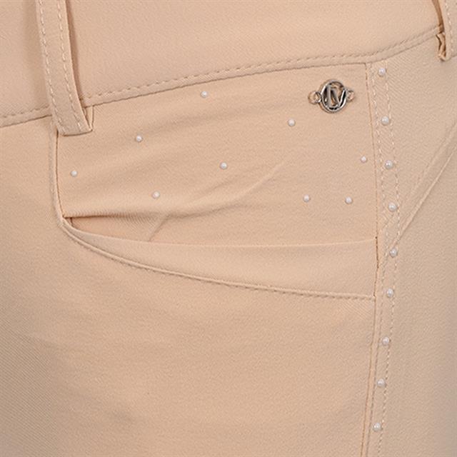 Reithose La Valencio LVVanity Kids Vollbesatz Silikon Hellgelb