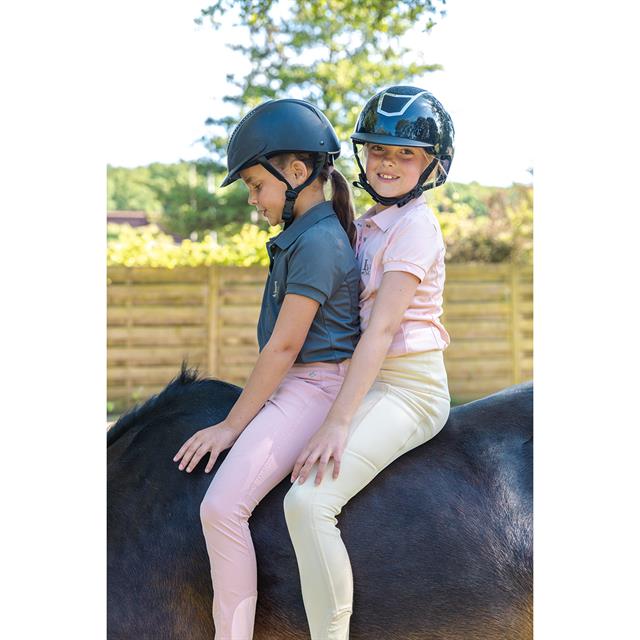 Reithose La Valencio LVVanity Kids Vollbesatz Silikon Rosa