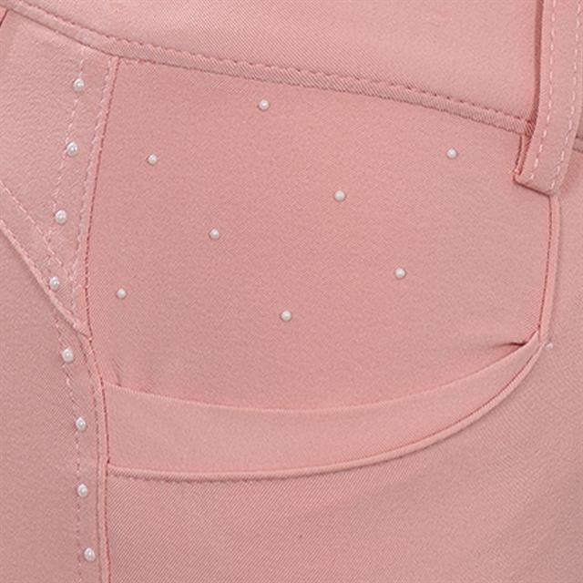 Reithose La Valencio LVVanity Kids Vollbesatz Silikon Rosa