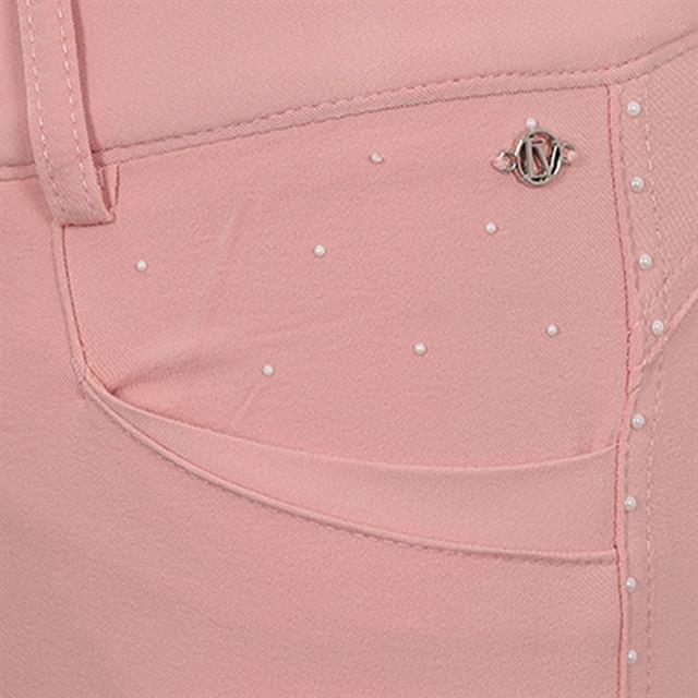 Reithose La Valencio LVVanity Kids Vollbesatz Silikon Rosa