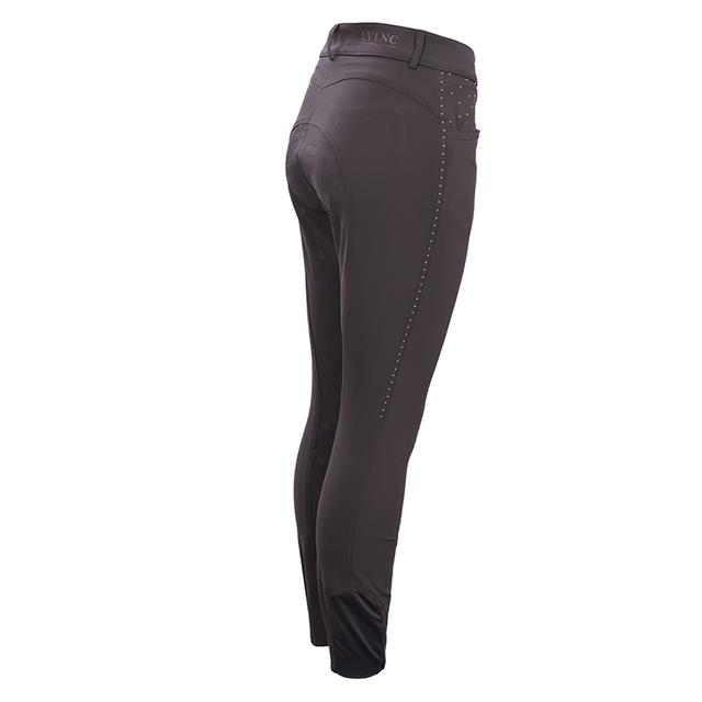 Reithose La Valencio LVVanity Vollbesatz Silikon Dunkelgrau