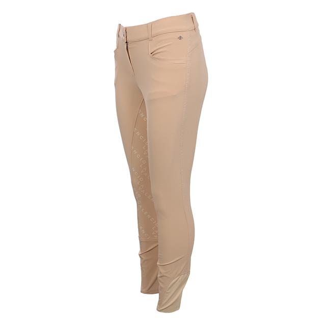 Reithose La Valencio LVVanity Vollbesatz Silikon Hellgelb