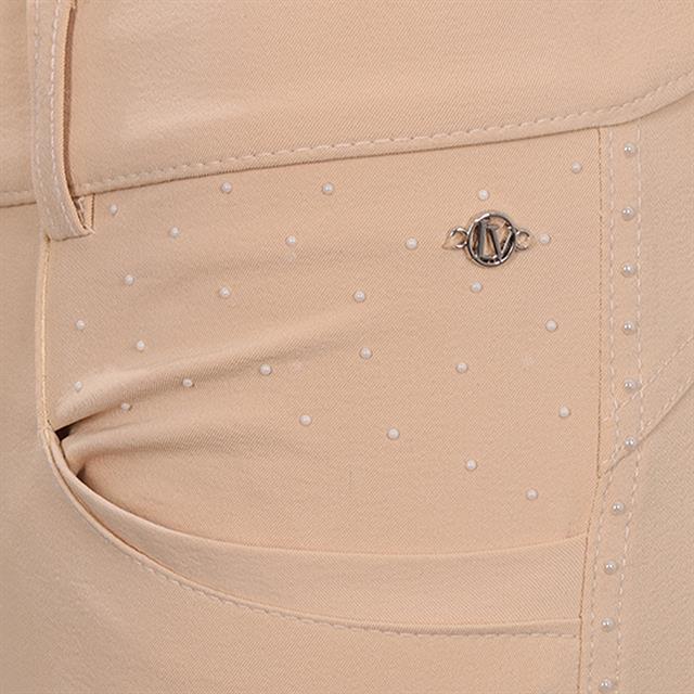 Reithose La Valencio LVVanity Vollbesatz Silikon Hellgelb