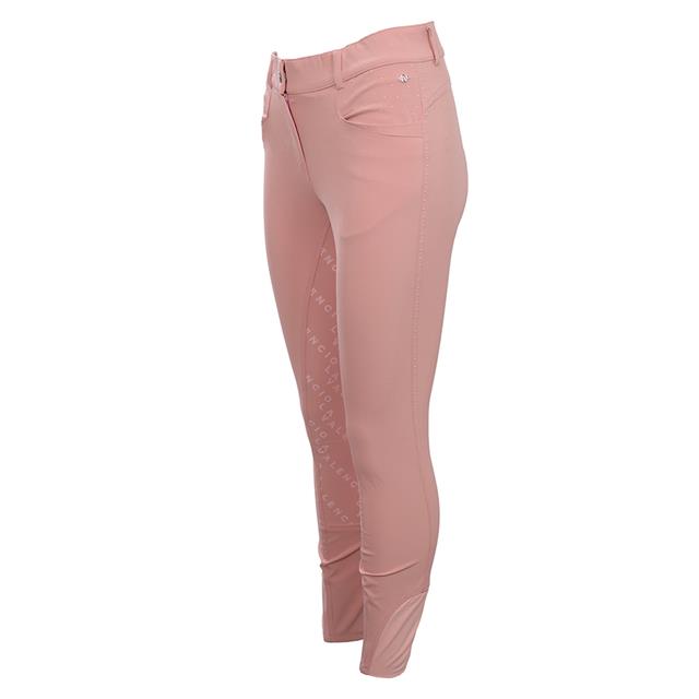 Reithose La Valencio LVVanity Vollbesatz Silikon Rosa