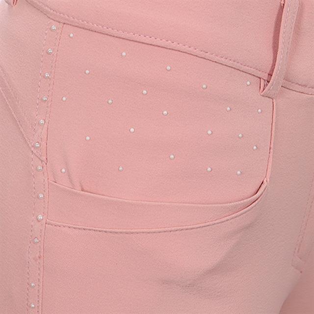 Reithose La Valencio LVVanity Vollbesatz Silikon Rosa