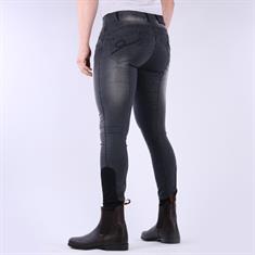 Reithose Liciano Denim Men Vollbesatz Silikon Harry's Horse Schwarz-Denim