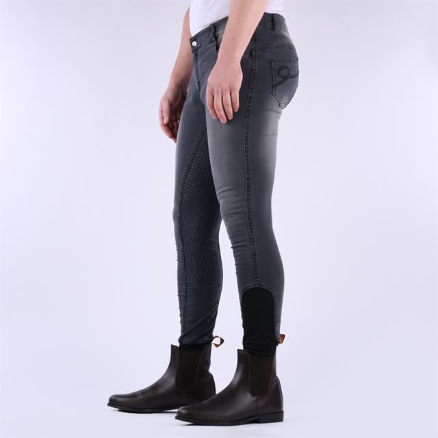 Reithose Liciano Denim Men Vollbesatz Silikon Harry's Horse Schwarz-Denim