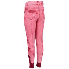 Reithose LouLou Denim Kids Vollbesatz Silikon Harry's Horse Mittelpink