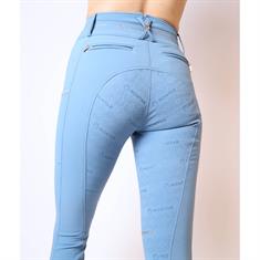 Reithose Luna Yati Vollbesatz Silikon Montar Blau