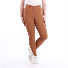 Reithose Megan Yati Highwaist Vollbesatz Silikon Montar Braun