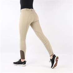 Reithose Meret Pikeur Kniebesatz Stoff Hellbraun