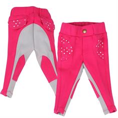 Reithose Mickey Kids QHP Dunkelrosa