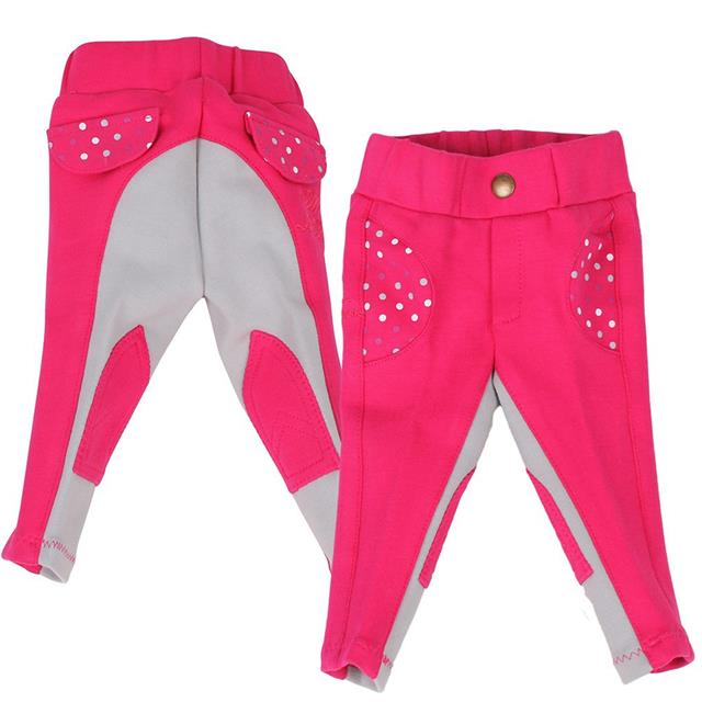 Reithose Mickey Kids QHP Dunkelrosa