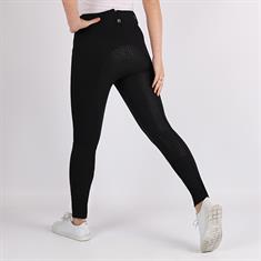 Reithose Molly Highwaist 2.0 Vollbesatz Silikon Montar Schwarz