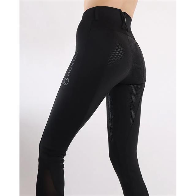 Reithose MOMeadow Mesh Summer Vollbesatz Silikon Montar Schwarz
