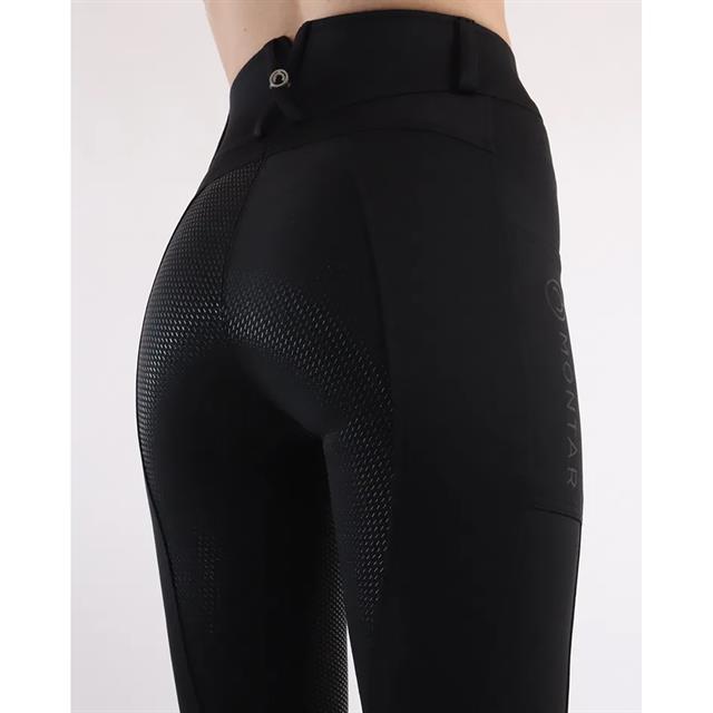 Reithose MOMeadow Mesh Summer Vollbesatz Silikon Montar Schwarz