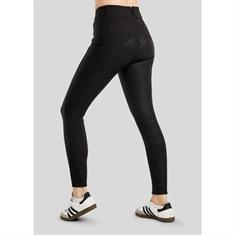 Reithose MOMegan Yati Phone Pockets Vollbesatz Silikon Montar Schwarz