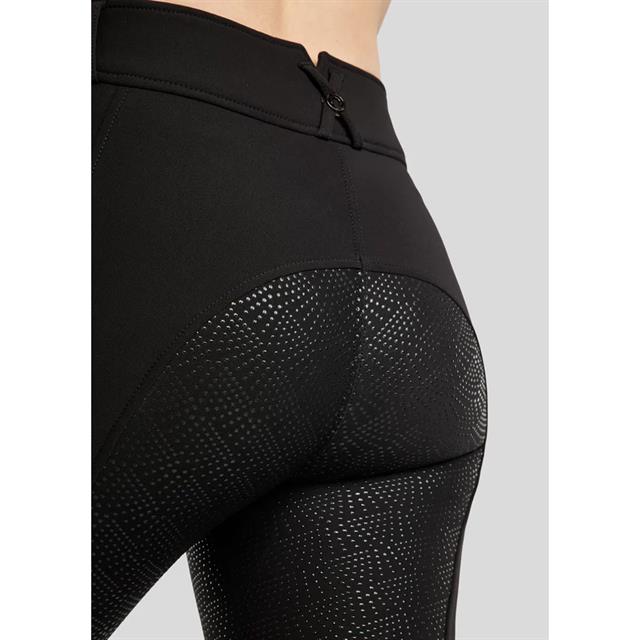 Reithose MOMegan Yati Phone Pockets Vollbesatz Silikon Montar Schwarz