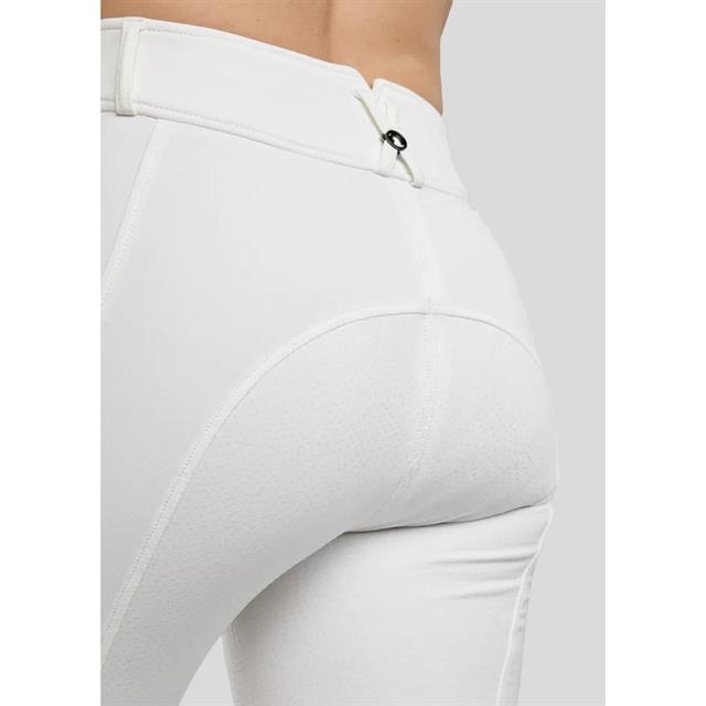 Reithose MOMegan Yati Phone Pockets Vollbesatz Silikon Montar Weiß