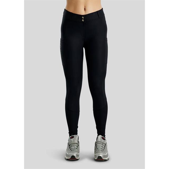 Reithose MOZira Refined With Compression Vollbesatz Silikon Montar Schwarz