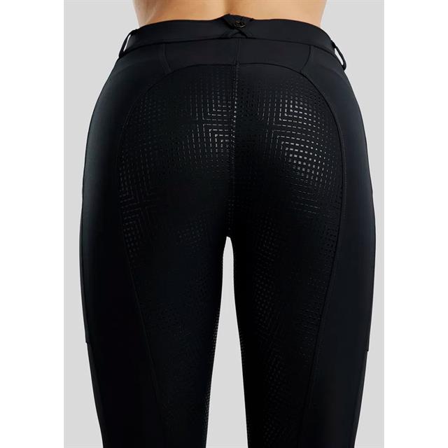 Reithose MOZira Refined With Compression Vollbesatz Silikon Montar Schwarz