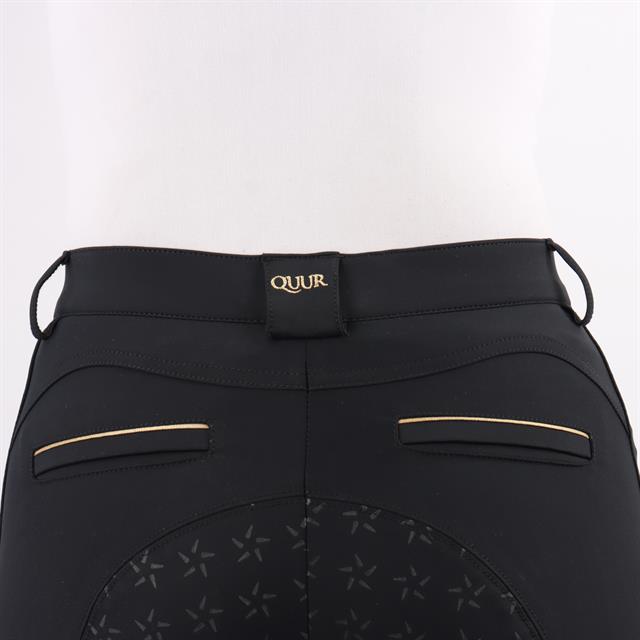 Reithose Qnoxx Vollbesatz Silikon Quur Schwarz