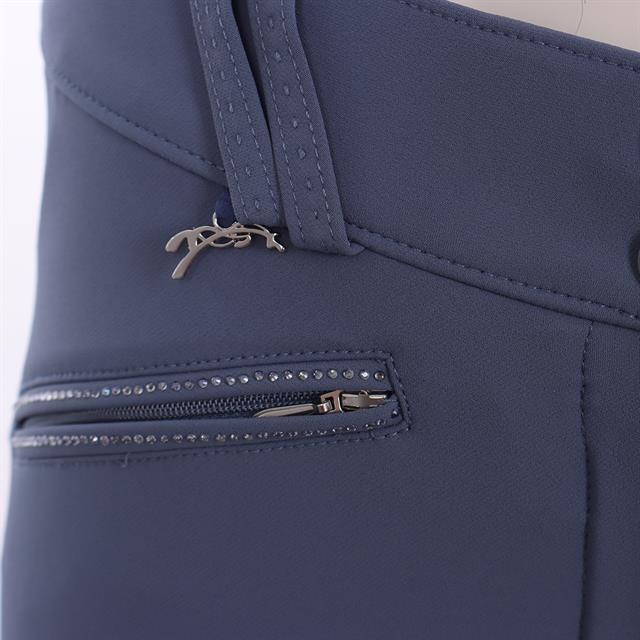 Reithose Rocky Stone Kniebesatz Silikon Pénélope Blau
