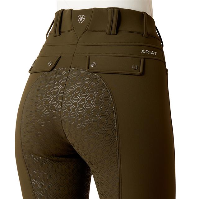 Reithose Tri Factor Frost Insulated Vollbesatz Silikon Ariat Grün