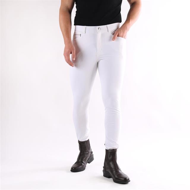 Reithose Victor Men Vollbesatz Silikon Easy Rider Weiß