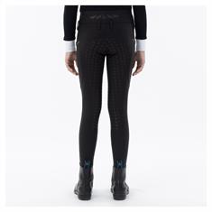 Reitleggings 4-EH Dora Kids Vollbesatz Silikon BR Schwarz