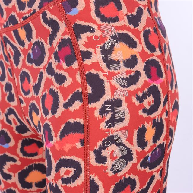 Reitleggings AR24209 Vollbesatz Silikon Active Rider Rot