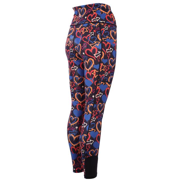 Reitleggings AR24209 Vollbesatz Silikon Active Rider Schwarz