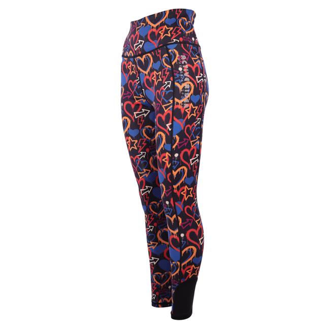 Reitleggings AR24209 Vollbesatz Silikon Active Rider Schwarz