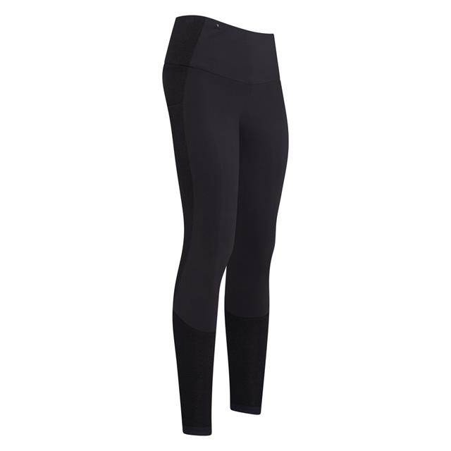 Reitleggings Breeze Vollbesatz Silikon euro-star Schwarz-Silber