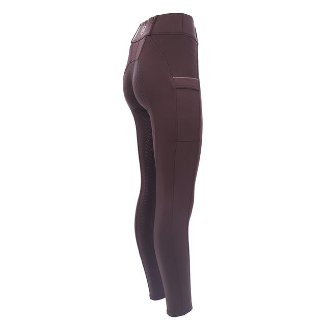 Reitleggings Brushed Vollbesatz Silikon Rebel By Montar Braun