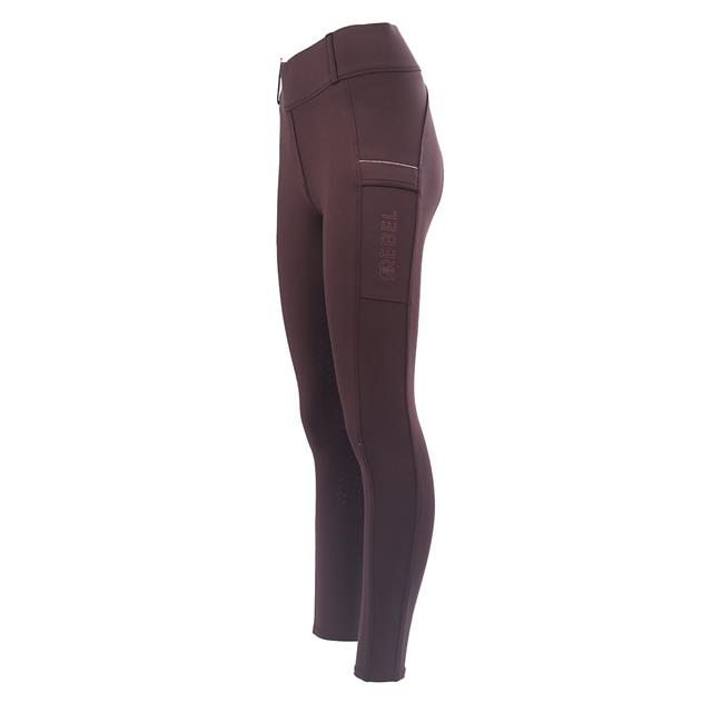 Reitleggings Brushed Vollbesatz Silikon Rebel By Montar Braun