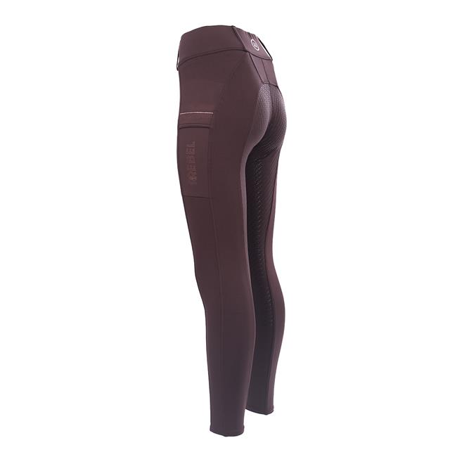 Reitleggings Brushed Vollbesatz Silikon Rebel By Montar Braun