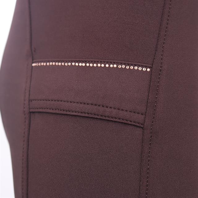 Reitleggings Brushed Vollbesatz Silikon Rebel By Montar Braun