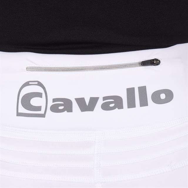 Reitleggings CAVALLIN Vollbesatz Silikon Cavallo Weiß