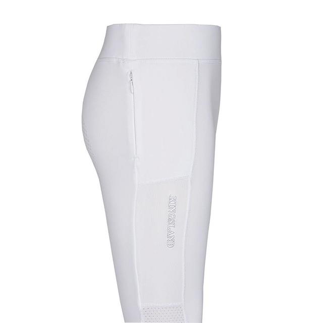 Reitleggings Classic Kemmie Kids Vollbesatz Silikon Kingsland Weiß