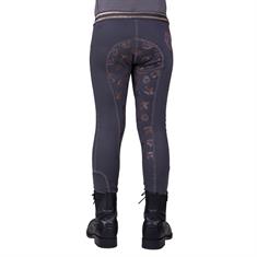 Reitleggings Didy Kids Vollbesatz Silikon QHP Dunkelgrau