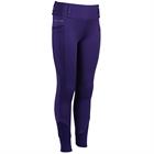 Reitleggings Diva Violet Vollbesatz Silikon Kinder Harry's Horse Dunkellila