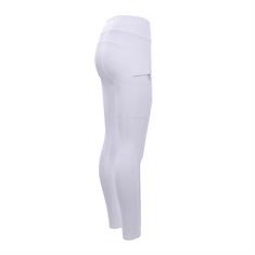 Reitleggings EJCompetition Kinder Vollbesatz Silikon Epplejeck Weiß